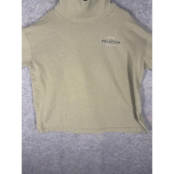 Peloton Together We Go Far Turtleneck Sweatshirt Pullover Size 3X Green - Picture 3 of 10